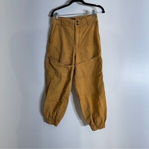 BDG Mustard Cropped Carpenter Pants